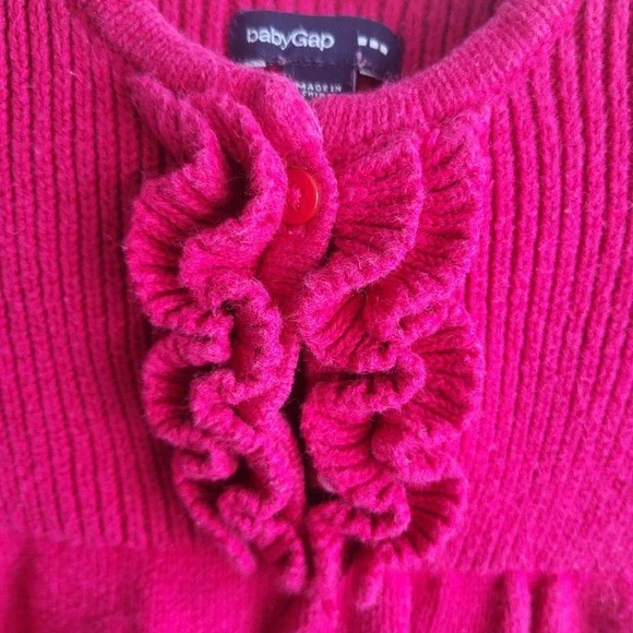 baby gap newborn 0/3‎ knit pink dress - Picture 3 of 4